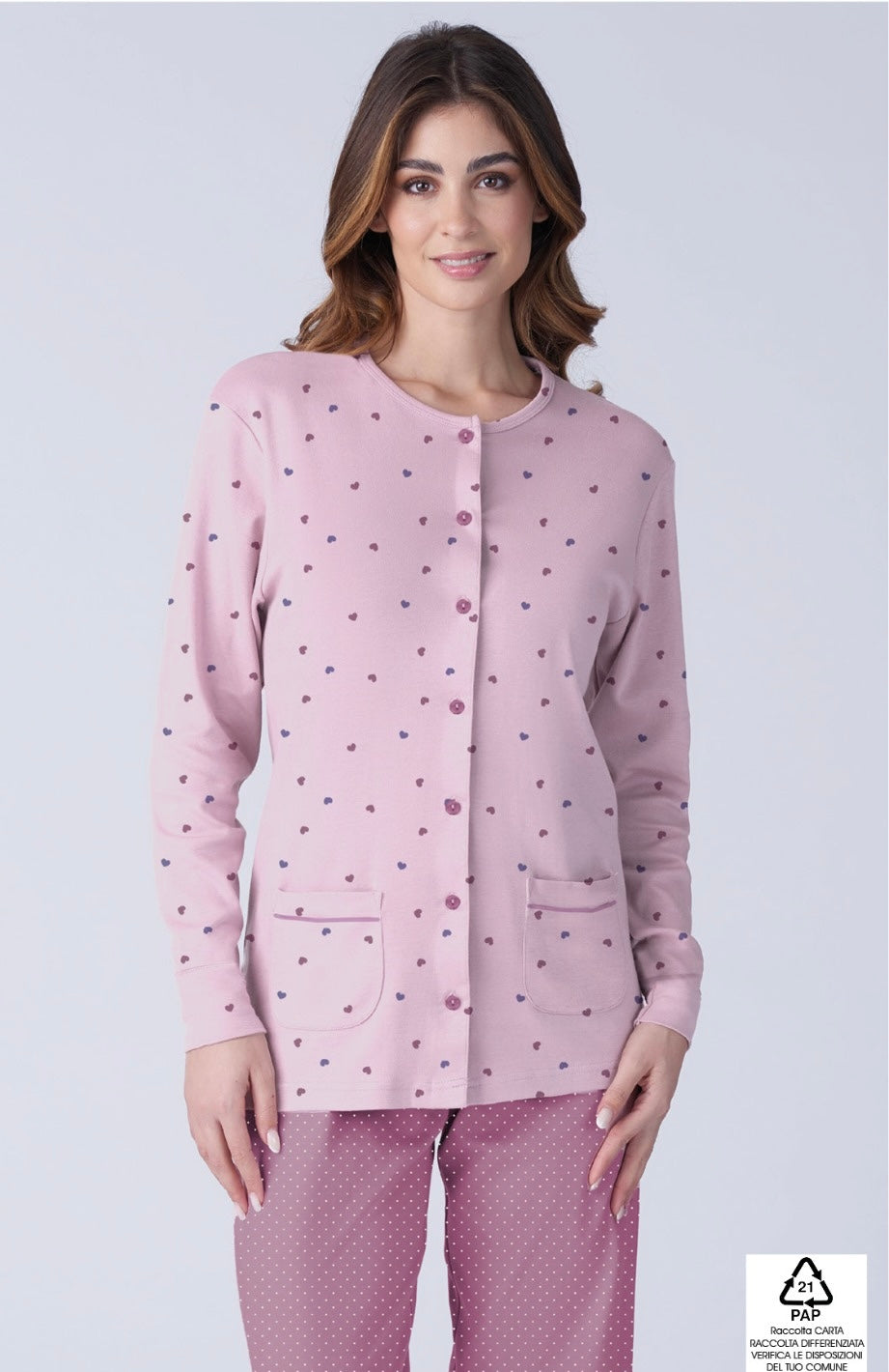 Pigiama donna caldocotone Karelpiù 9028
