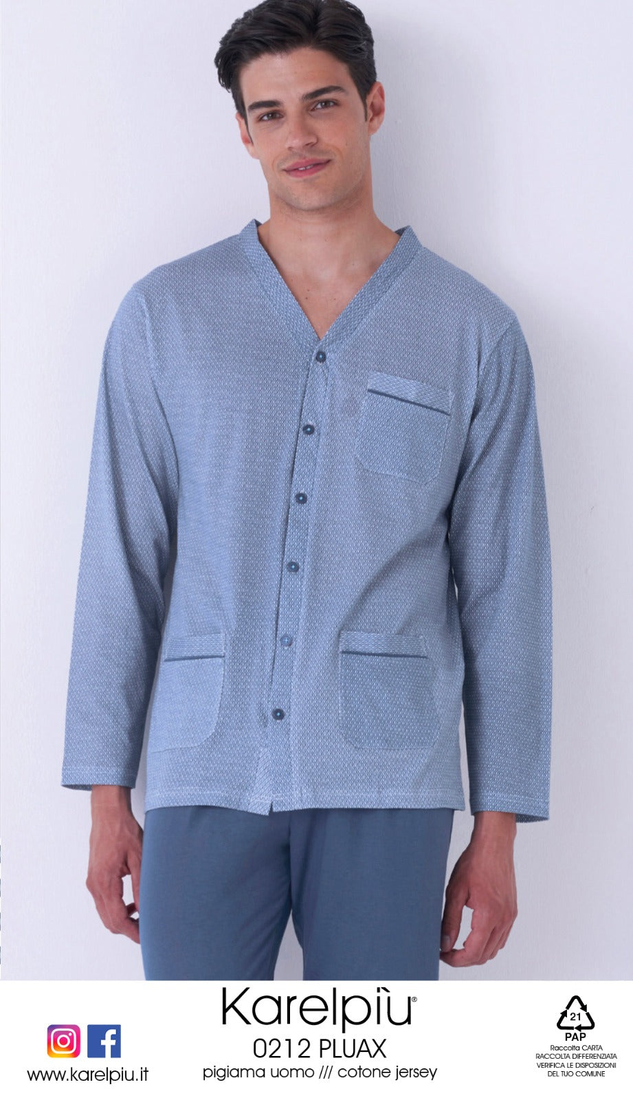 Pigiama uomo cotone calibrato Karelpiù 0212