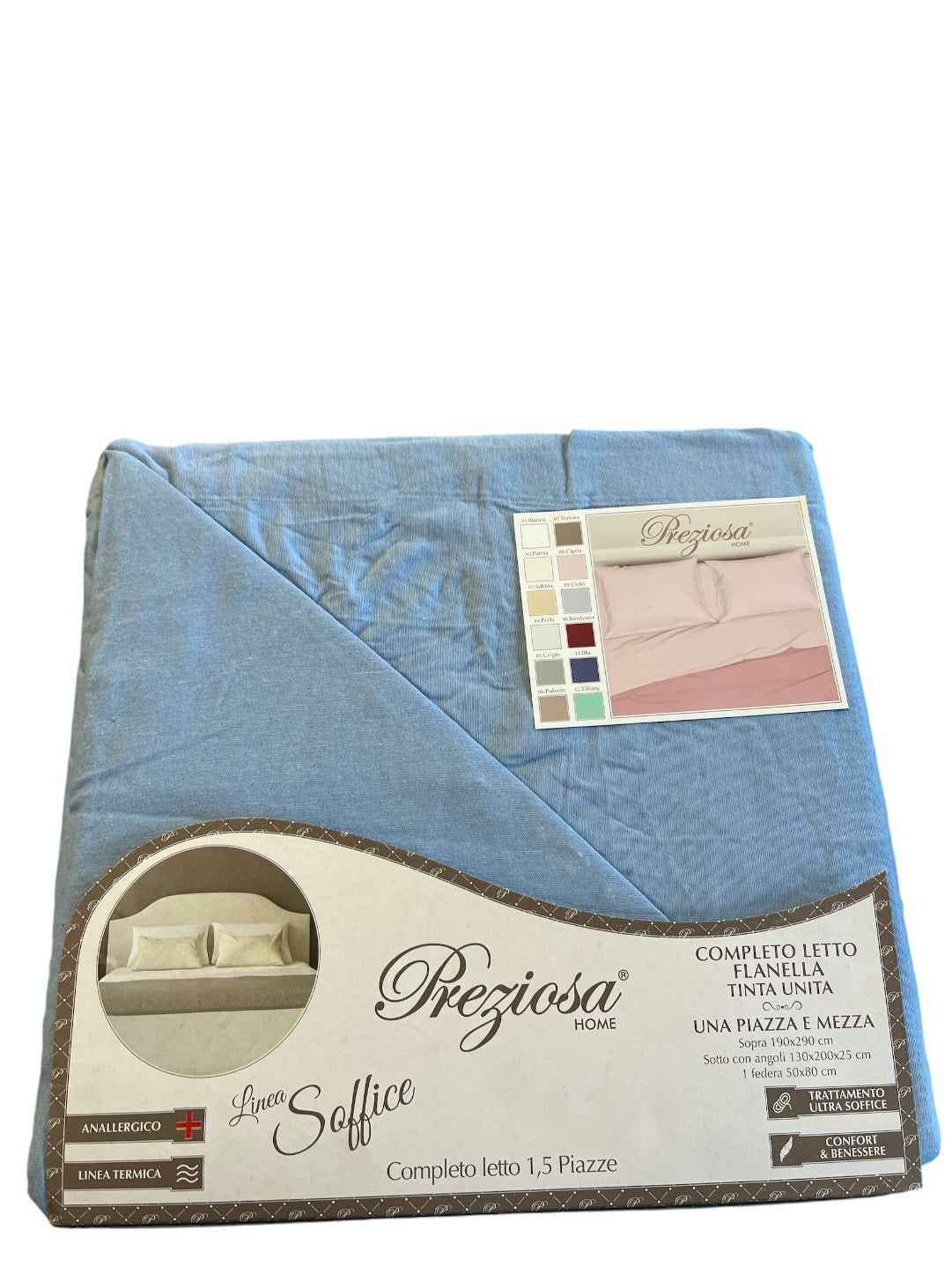 Draps en flanelle douce Preziosa queen size