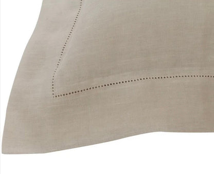 COPPIA DI FEDERE SHARM IN 100% LINO STONE WASH COLORE SABBIA – VIA ROMA 60