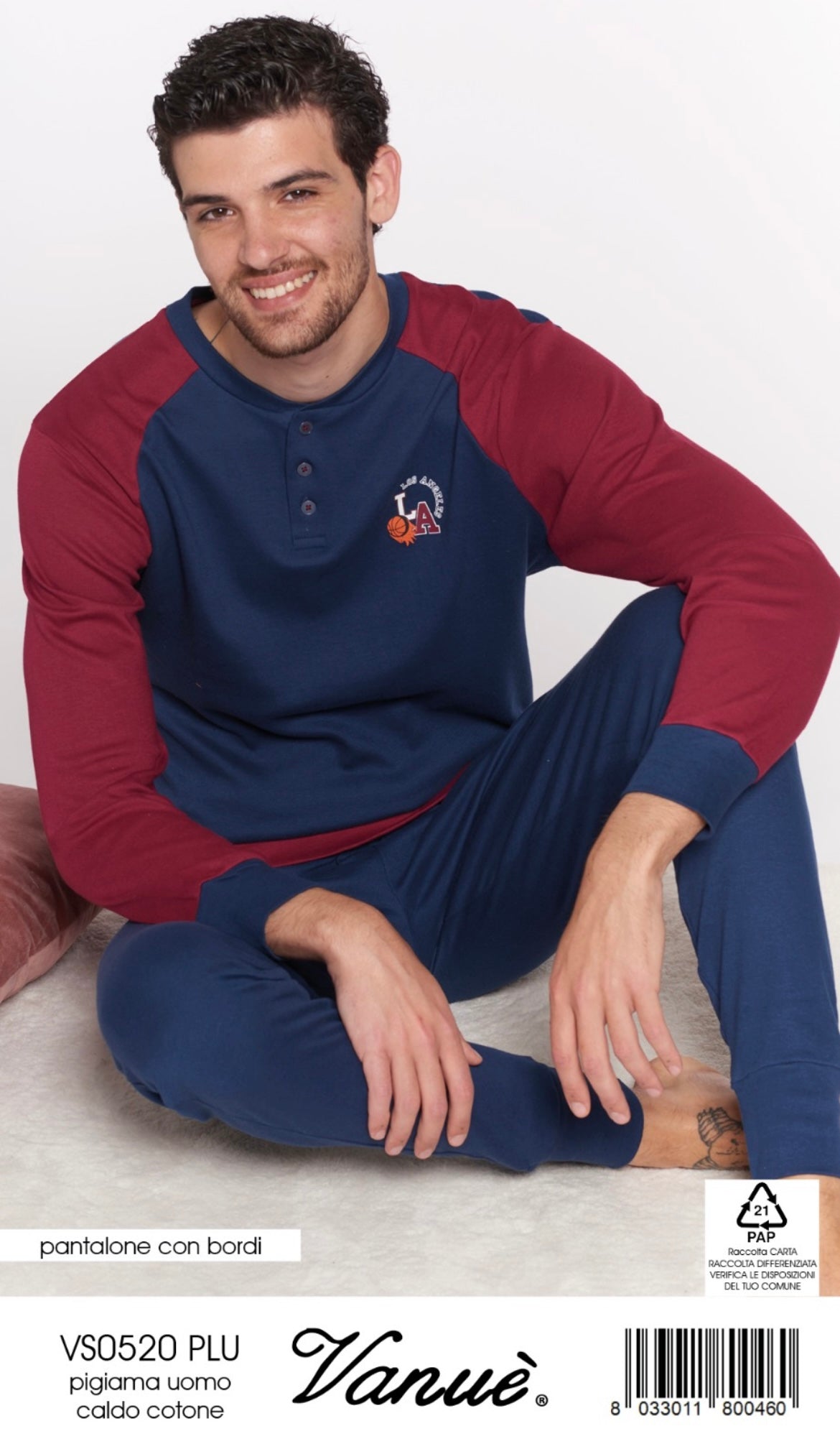 Pigiama uomo caldocotone VANUÈ 0520