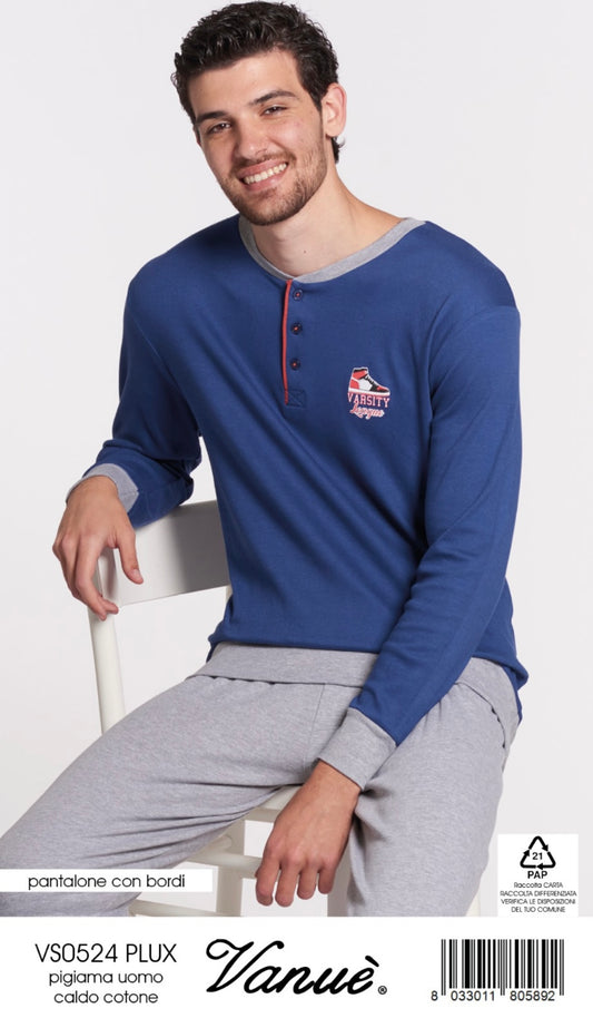 Pigiama uomo in caldocotone Calibrato 0524