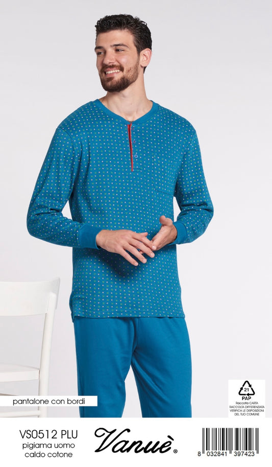 Pigiama uomo caldocotone VANUÈ 0512