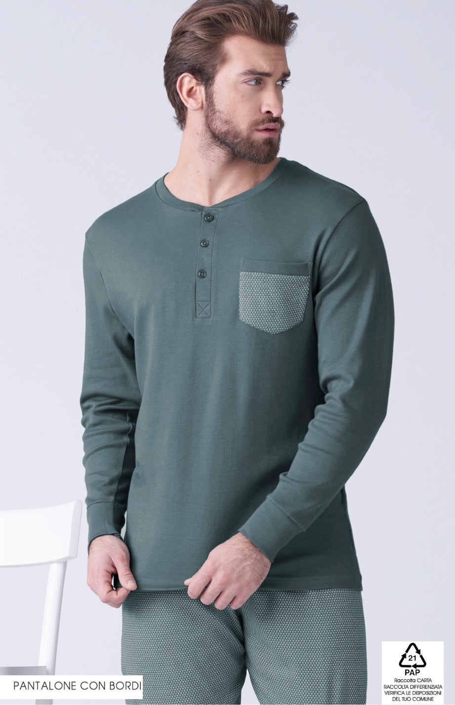 Pigiama uomo caldocotone Karelpiù 9347