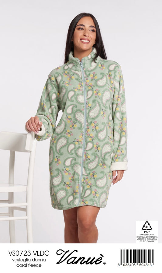 Vestaglia donna Coral feece VANUÈ 0723