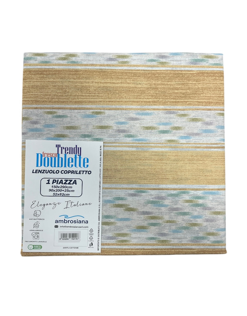 Lenzuola/copriletto singola ambrosiana trendy 12