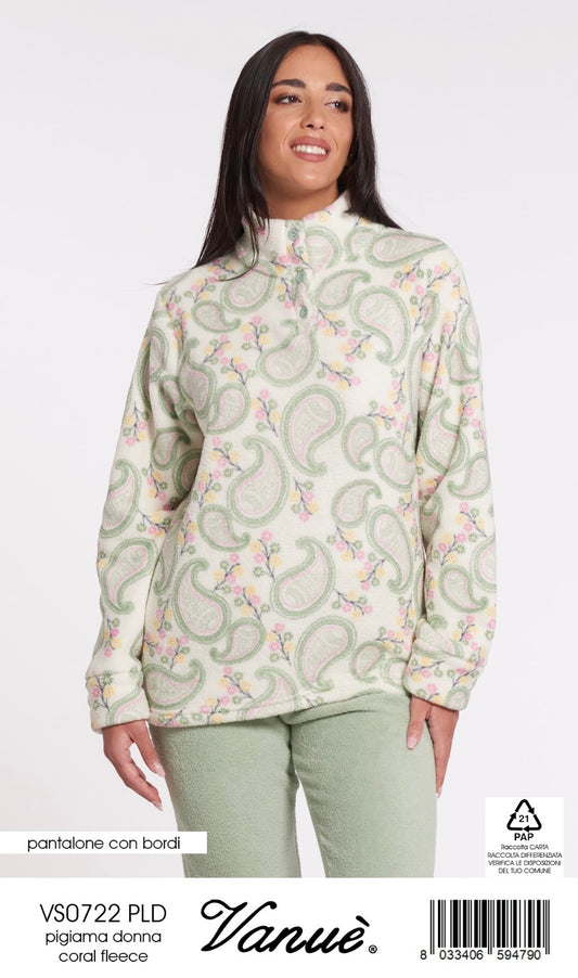 Pigiama donna CORAL FEECE Vanuè 0722
