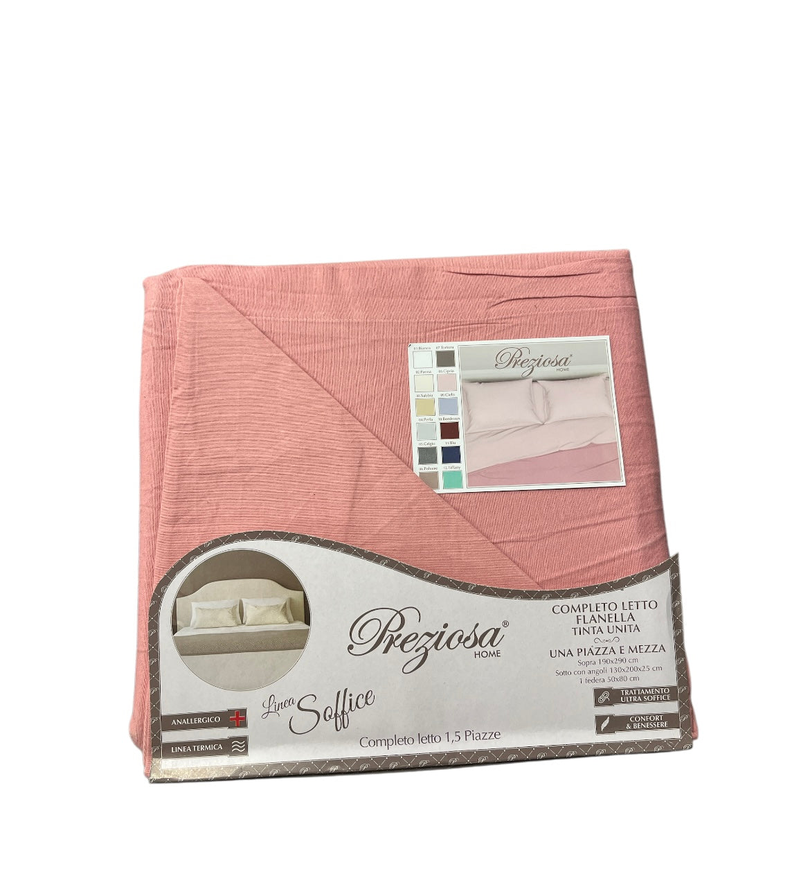 Draps en flanelle douce Preziosa queen size