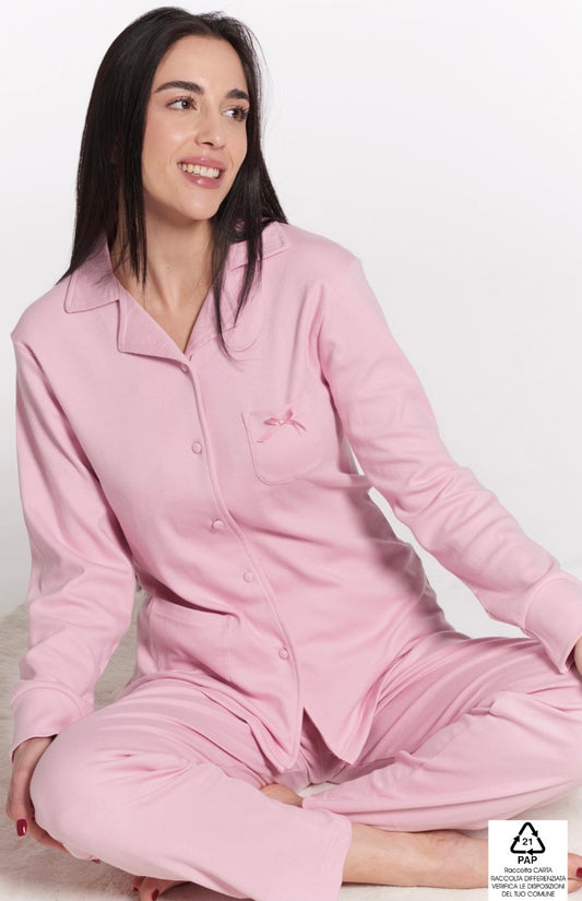 Pigiama caldocotone donna VANUÈ 0642