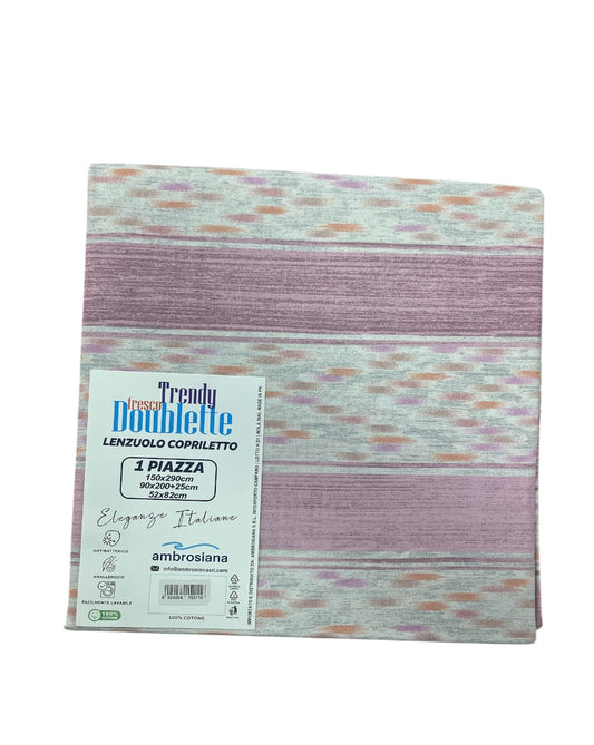 Lenzuola/copriletto singola ambrosiana trendy 12