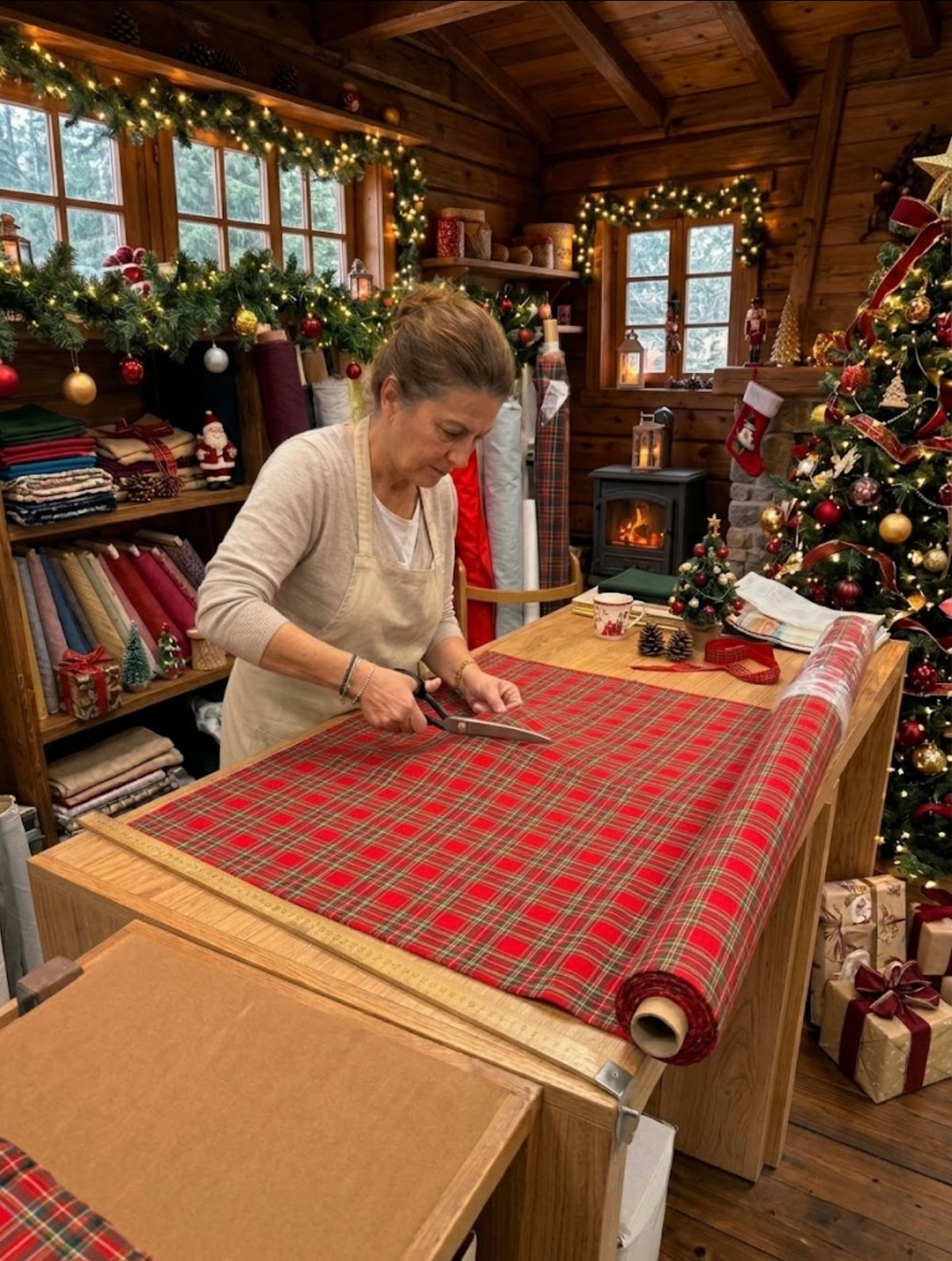 Stoffa Tartan a metraggio