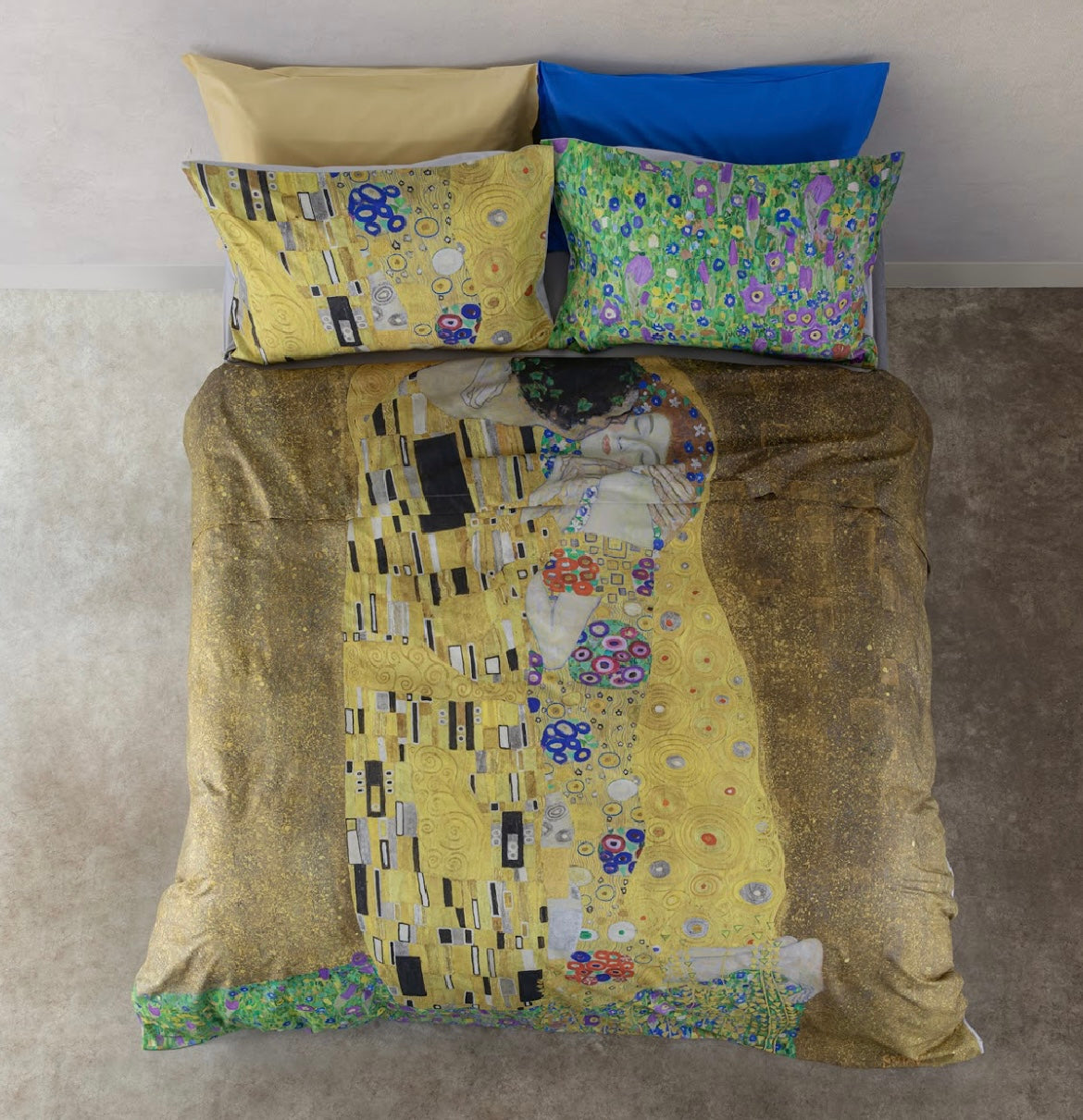 Lenzuola Cogal linea Cogart il bacio di Klimt