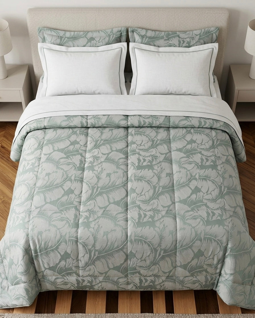 Trapunta matrimoniale ambrosiana leaf