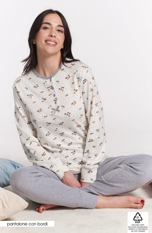 Pigiama donna caldocotone VANUÈ 0627