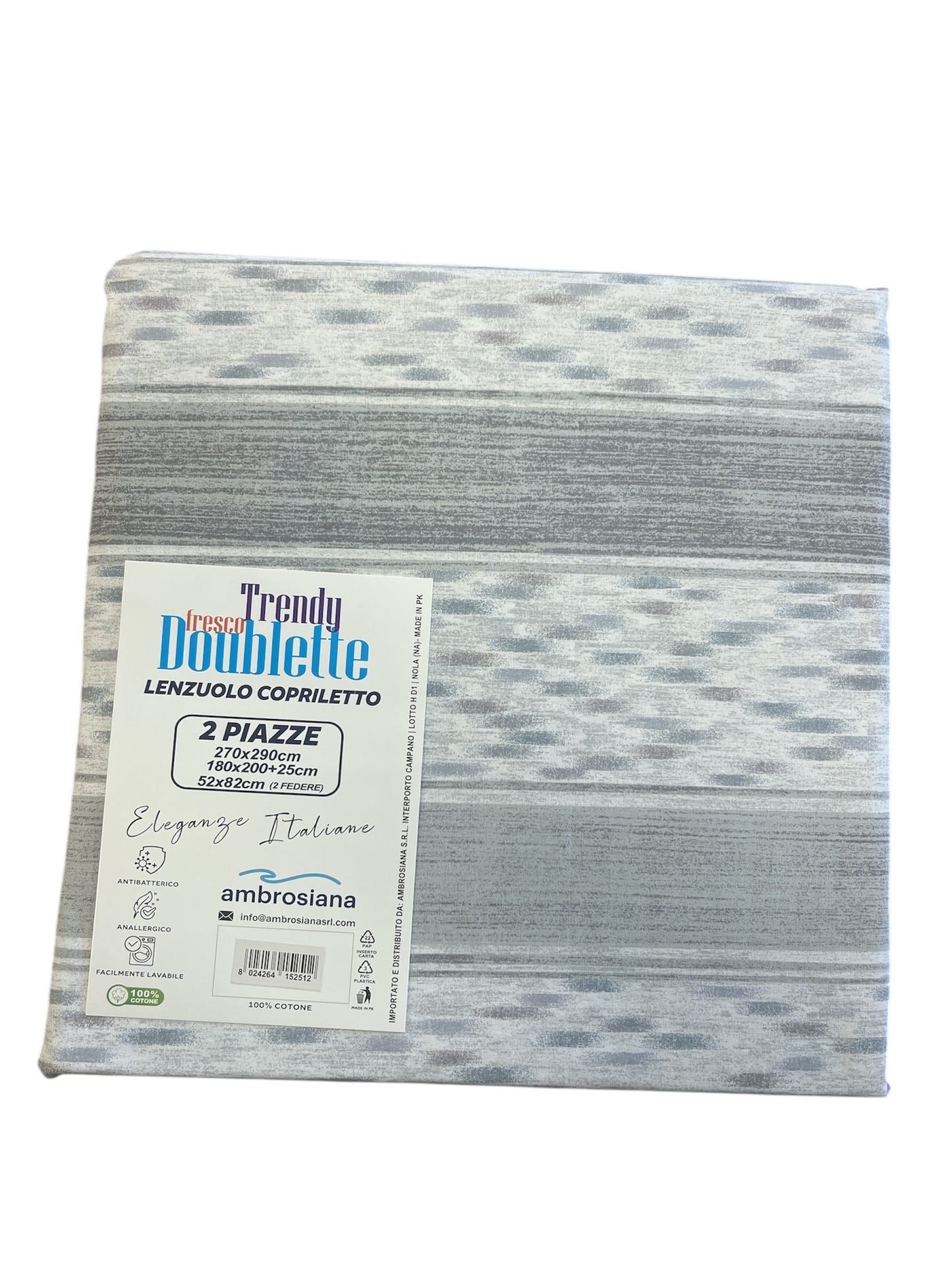 Lenzuolo/copriletto matrimoniale Ambrosiana trendy 04