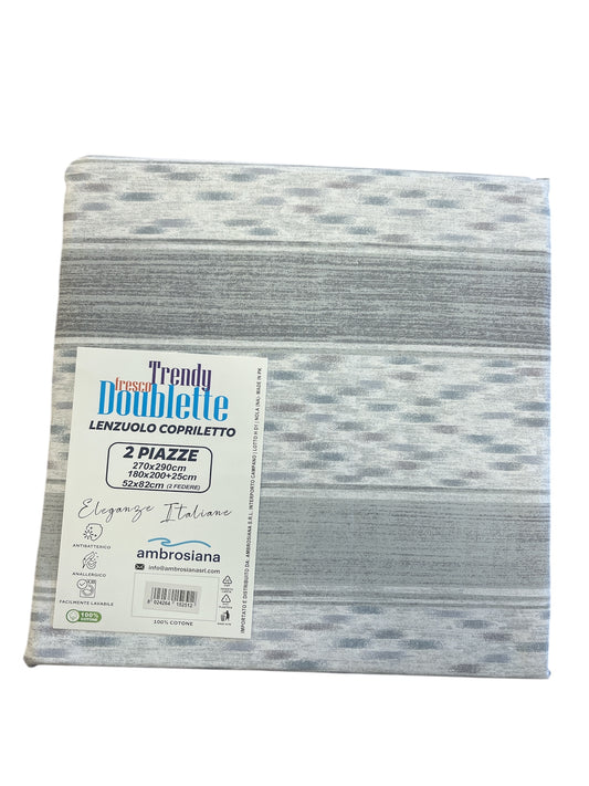Lenzuolo/copriletto matrimoniale Ambrosiana trendy 04