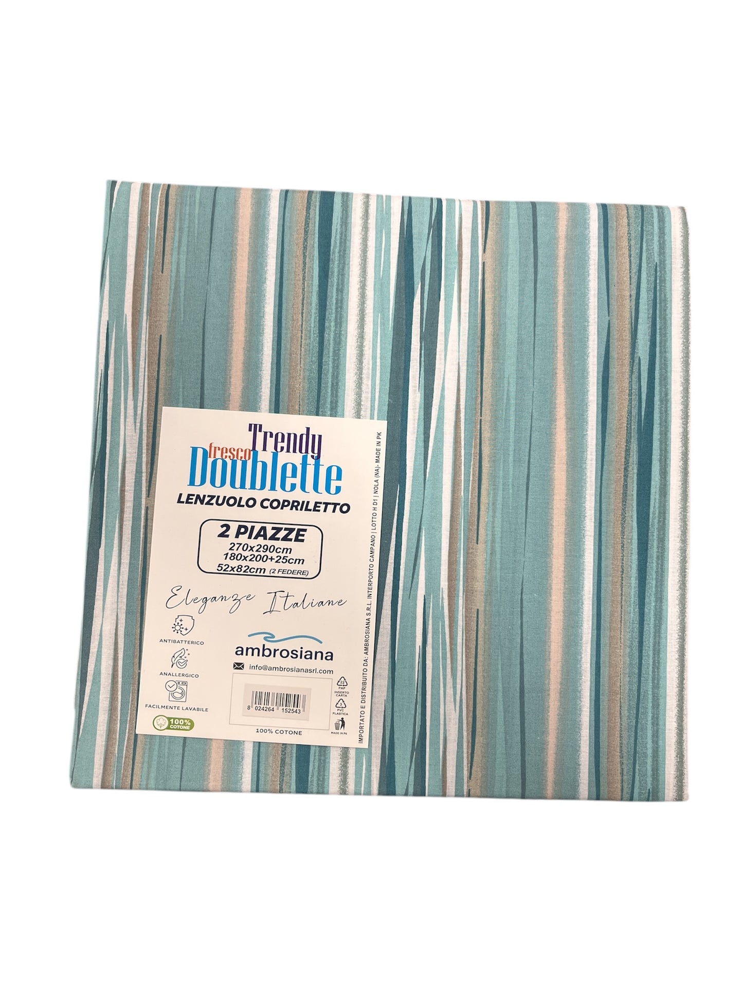 Lenzuola/copriletto matrimoniale ambrosiana trendy 06