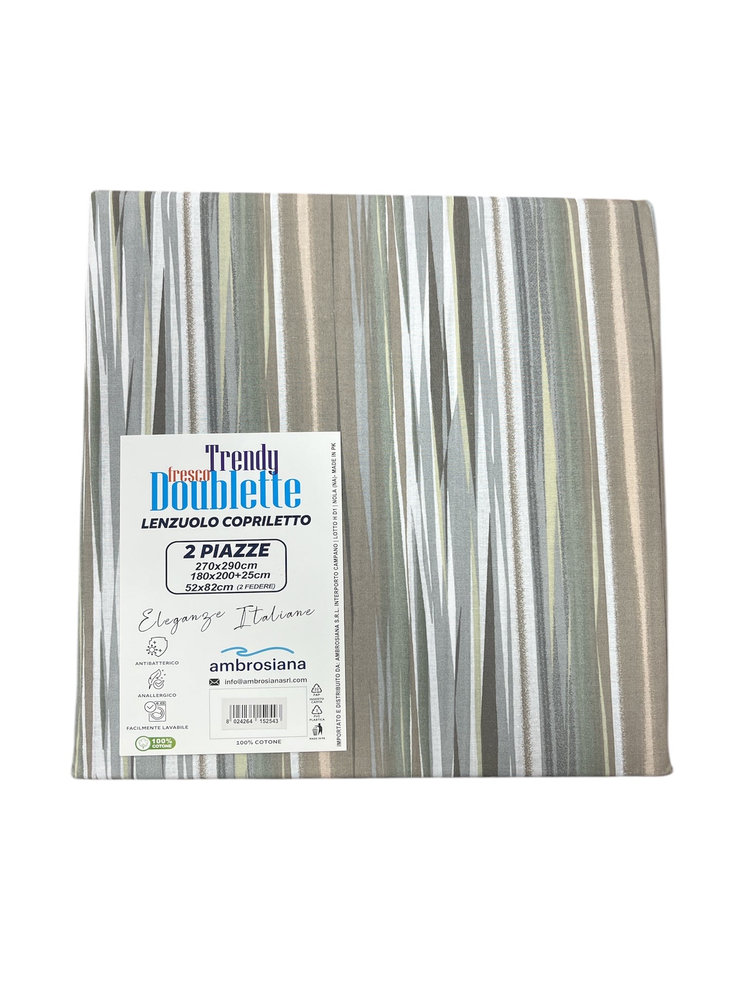 Lenzuola/copriletto matrimoniale ambrosiana trendy 06