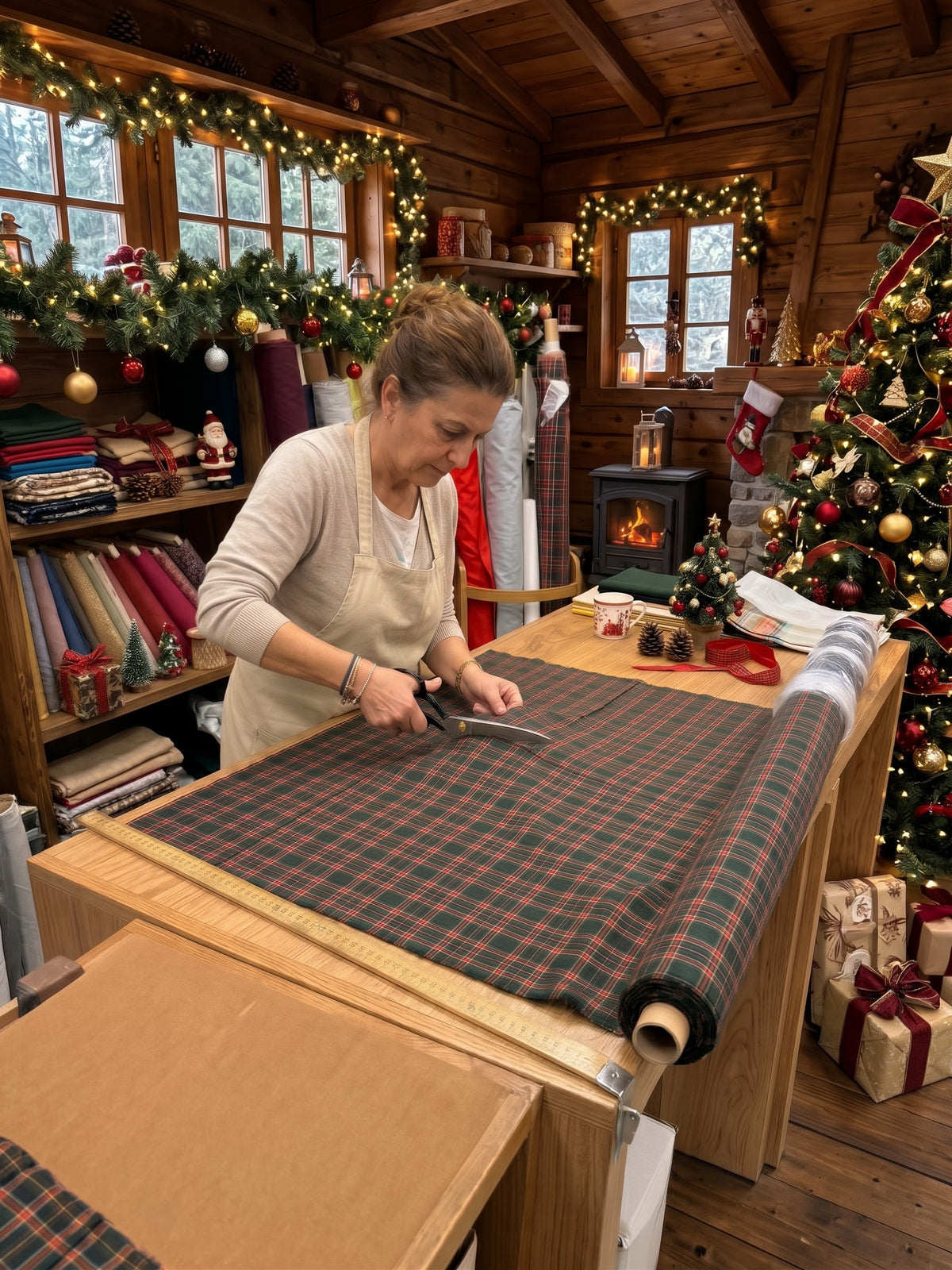 Stoffa Tartan a metraggio