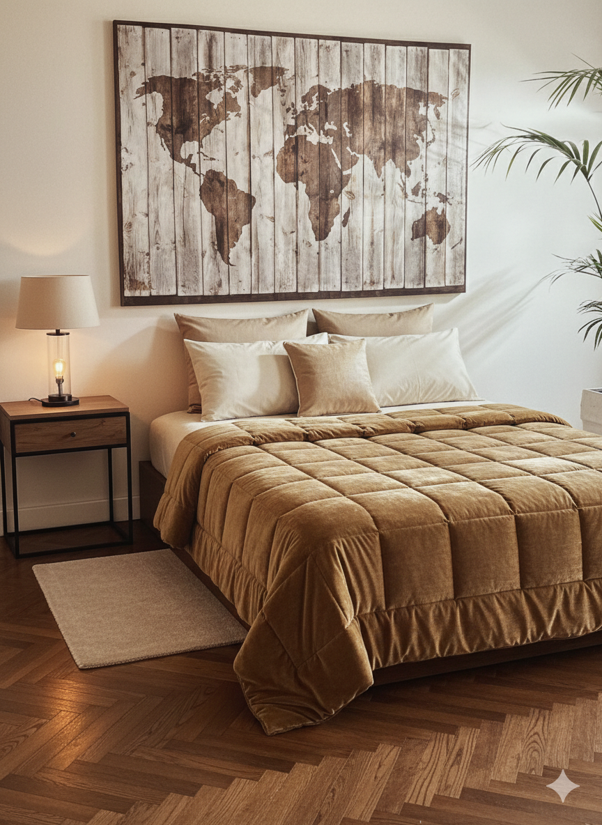 Trapunta velluto  matrimoniale Ambrosiana Dolomiti