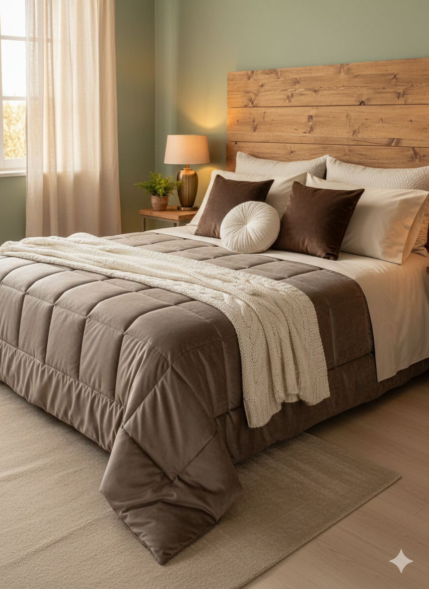 Trapunta velluto  matrimoniale Ambrosiana Dolomiti