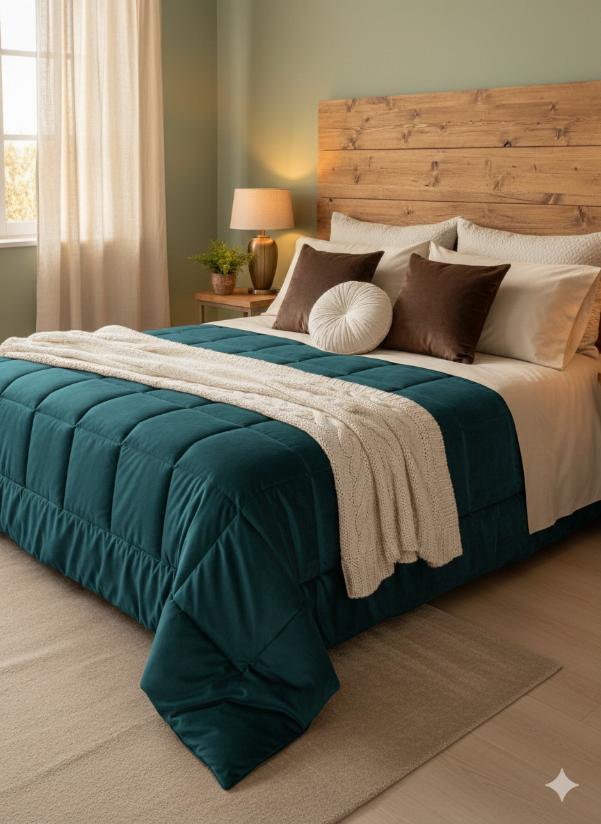 Trapunta velluto  matrimoniale Ambrosiana Dolomiti