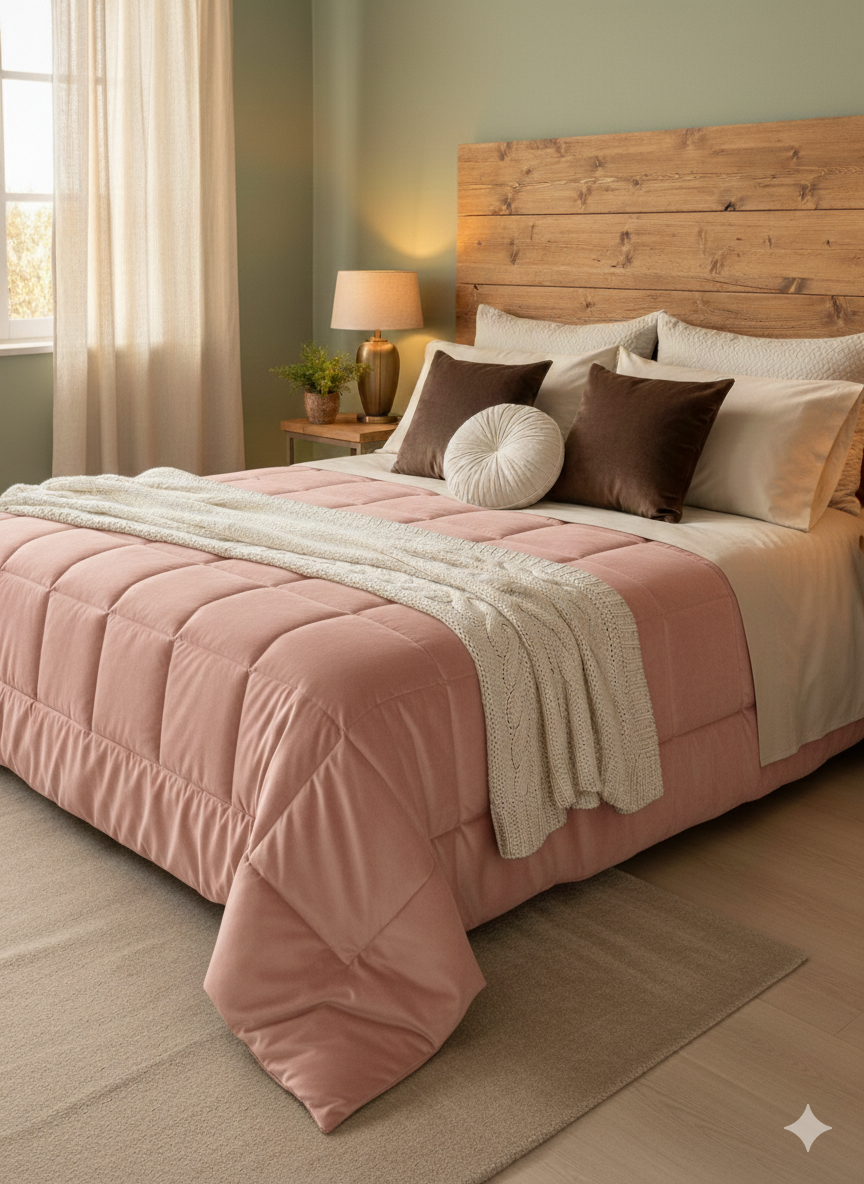 Trapunta velluto  matrimoniale Ambrosiana Dolomiti