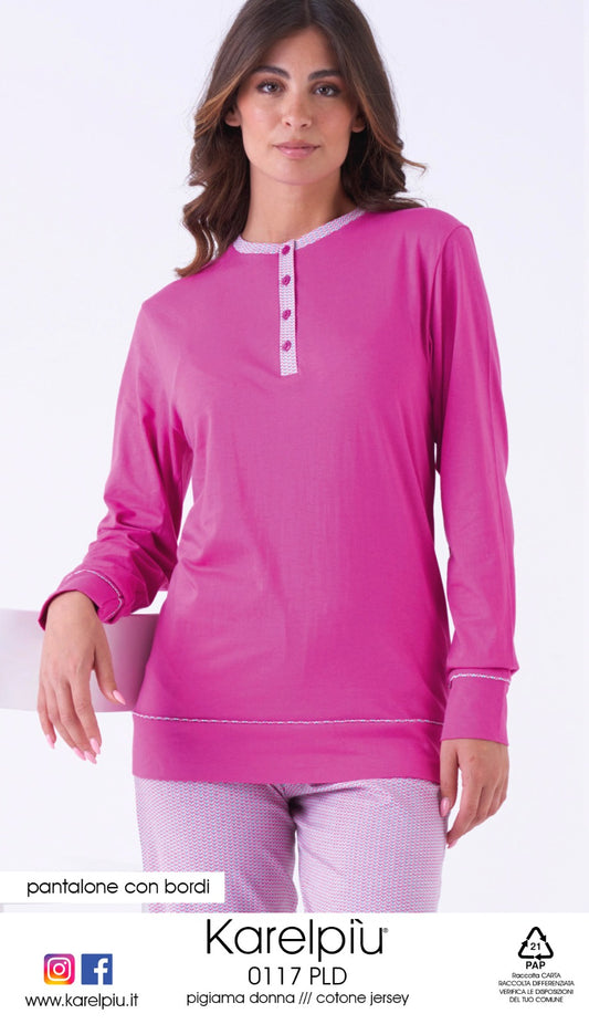 Pigiama donna cotone Karelpiù 0117