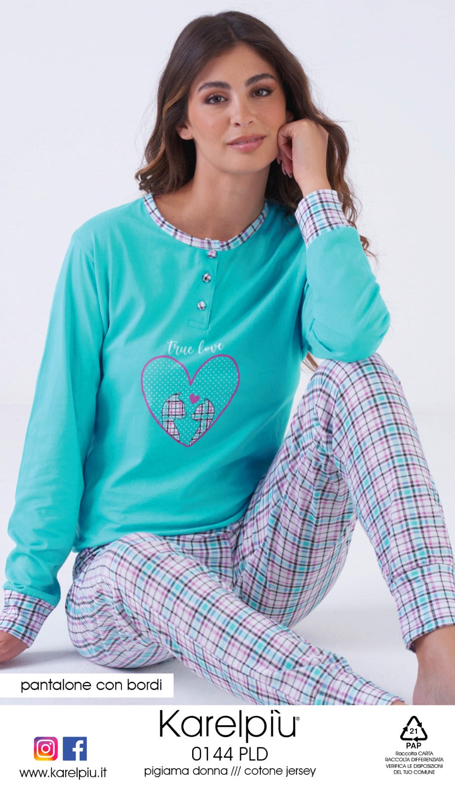 Pigiama donna cotone Karelpiù 0144