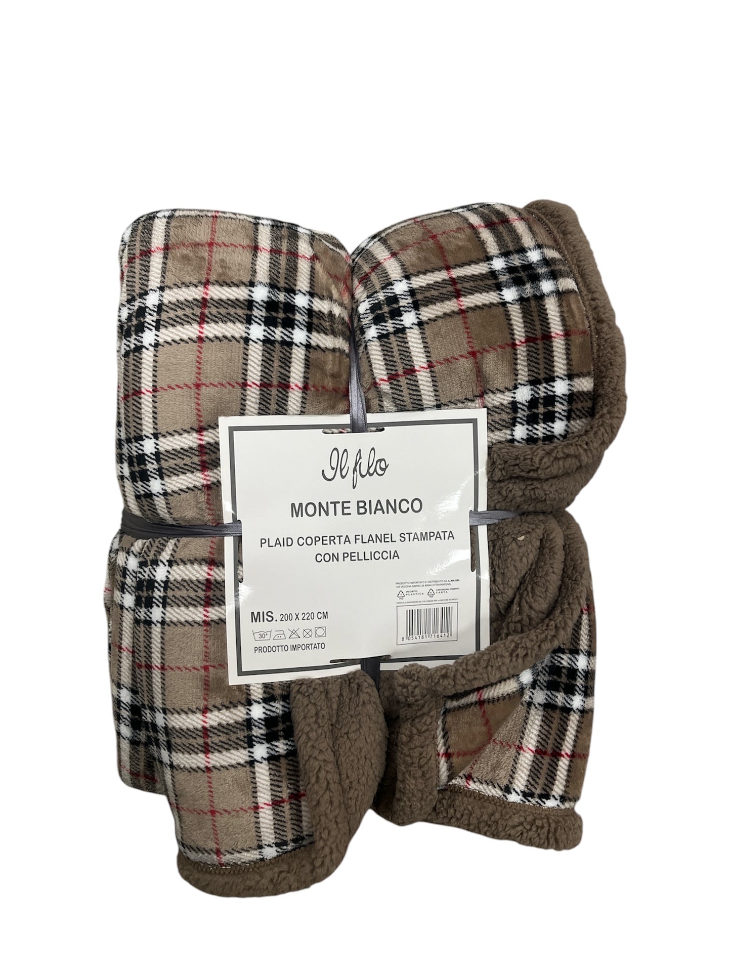 Plaid fil Mont Blanc pour lit double